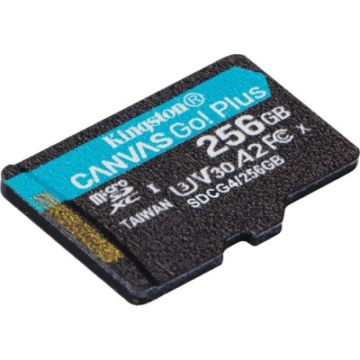 Карта пам'яті Kingston MicroSDXC 256GB Canvas Go Plus Gen4 200MB/s A2 U3 V30 (SDCG4/256GBSP)