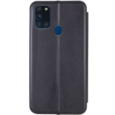Кожаный чехол (книжка) Classy для Samsung Galaxy A21s Черный