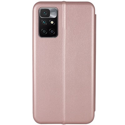 Кожаный чехол (книжка) Classy для Xiaomi Redmi 10 Rose Gold