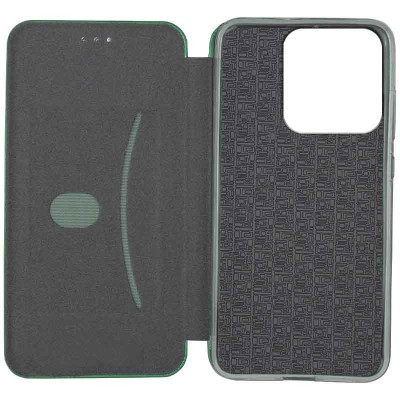 Кожаный чехол (книжка) Classy для Xiaomi Redmi 10C Зеленый