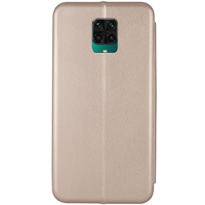 Кожаный чехол (книжка) Classy для Xiaomi Redmi Note 9s / Note 9 Pro / Note 9 Pro Max Золотой