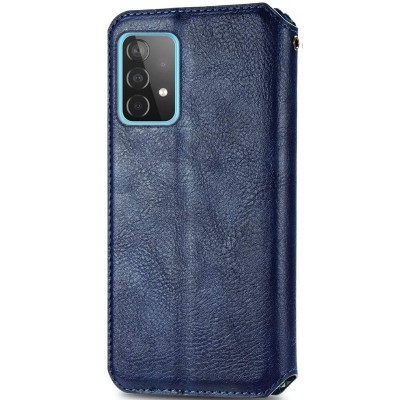 Кожаный чехол книжка GETMAN Cubic (PU) для Samsung Galaxy A13 4G Синий