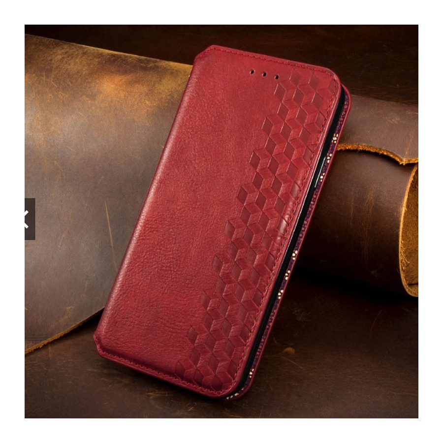 Кожаный чехол книжка GETMAN Cubic (PU) для Samsung Galaxy A31 Красный Кожаный чехол книжка GETMAN Cubic (PU) для Samsung Galaxy A31 Красный