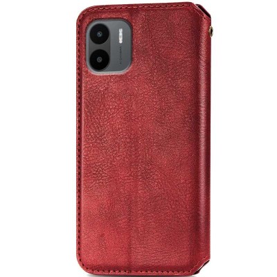 Кожаный чехол книжка GETMAN Cubic (PU) для Xiaomi Redmi A1 / A2 Красный