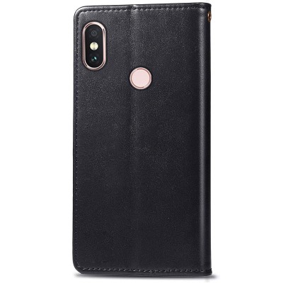 Кожаный чехол книжка GETMAN Gallant (PU) для Xiaomi Redmi Note 5 Pro / Note 5 (AI Dual Camera) Черный