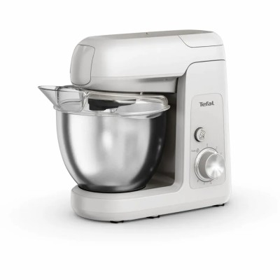 Кухонна машина Tefal Bake Partner 1100Вт, чаша-метал, корпус-пластик, насадок-8, білий (QB525B38)