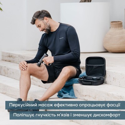 Масажер Beurer для тіла, літій- іонний акум., вага - 1,035кг, змінний чохол, чорний (MG_195)