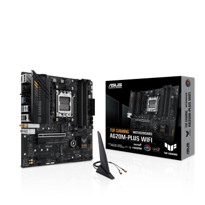 Материнcька плата ASUS A620M-F GAMING WIFI sAM5 A620 4xDDR5 HDMI DP Wi-Fi BT mATX (90MB1KT0-M0EAY0)