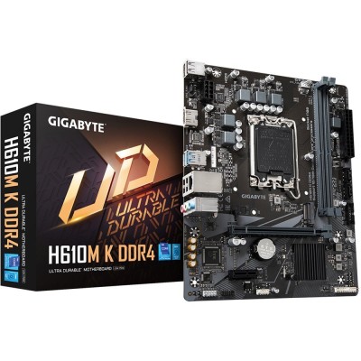 Материнська плата GIGABYTE H610M K DDR4 s1700 H610 2xDDR4 M.2 HDMI mATX (H610M_K_DDR4) Материнська плата GIGABYTE H610M K DDR4 s1700 H610 2xDDR4 M.2 HDMI mATX (H610M_K_DDR4)