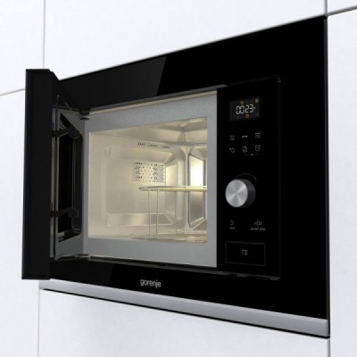 Мікрохвильова піч Gorenje вбудовувана, 20л, електр. управл., 800Вт, гриль, дисплей, чорний (BMX201AG1BG) Мікрохвильова піч Gorenje вбудовувана, 20л, електр. управл., 800Вт, гриль, дисплей, чорний (BMX201AG1BG)