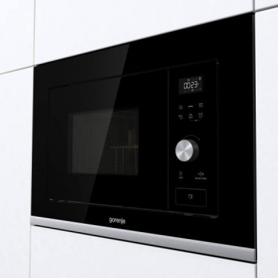 Мікрохвильова піч Gorenje вбудовувана, 20л, електр. управл., 800Вт, гриль, дисплей, чорний (BMX201AG1BG) Мікрохвильова піч Gorenje вбудовувана, 20л, електр. управл., 800Вт, гриль, дисплей, чорний (BMX201AG1BG)