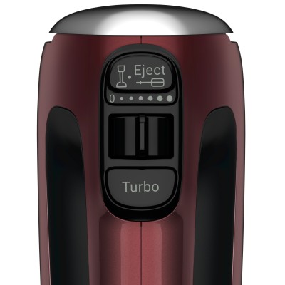 Міксер Tefal ручний Powermix Silence 600Вт, насадки-4, турборежим, бордовий (HT652538)