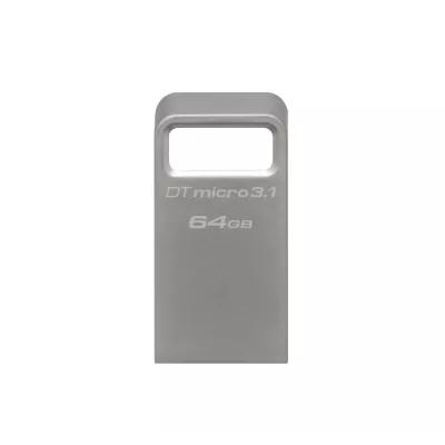 Накопичувач Kingston 64GB USB 3.2 Type-A Gen1 DT Micro R200MB/s Metal (DTMC3G2/64GB)