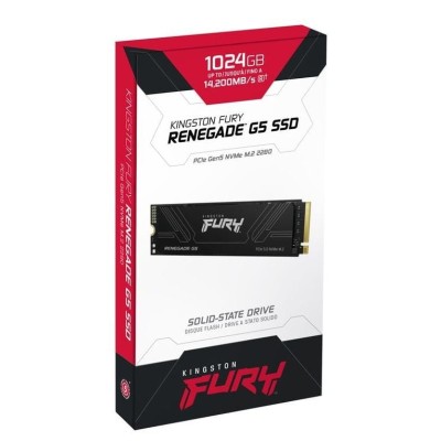 Накопичувач SSD Kingston M.2 1TB PCIe 5.0 FURY Renegade (SFYR2S/1T0)