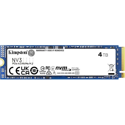 Накопичувач SSD Kingston M.2 4TB PCIe 4.0 NV3 (SNV3S/4000G)