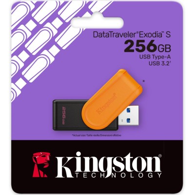 Накопичувач Kingston 256GB USB 3.2 Type-A Gen1 DT Exodia S (DTXS/256GB)