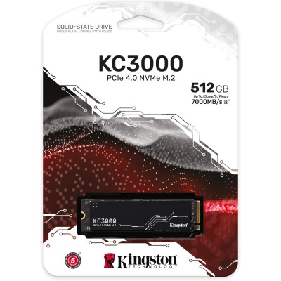 Накопичувач SSD Kingston M.2 512GB PCIe 4.0 KC3000 (SKC3000S/512G)