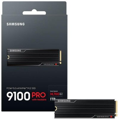 Накопичувач SSD Samsung M.2 1TB PCIe 5.0 9100PRO+ радіатор (MZ-VAP1T0CW)