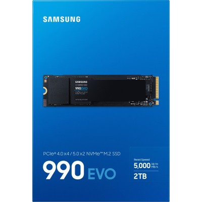 Накопичувач SSD Samsung M.2 2TB PCIe 4.0 990EVO (MZ-V9E2T0BW)
