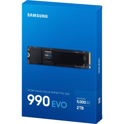 Накопичувач SSD Samsung M.2 2TB PCIe 4.0 990EVO (MZ-V9E2T0BW)
