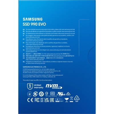 Накопичувач SSD Samsung M.2 2TB PCIe 4.0 990EVO (MZ-V9E2T0BW)