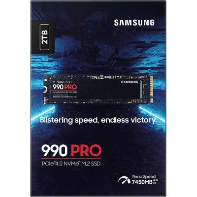 Накопичувач SSD Samsung M.2 2TB PCIe 4.0 990PRO (MZ-V9P2T0BW)