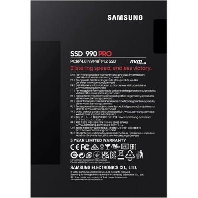 Накопичувач SSD Samsung M.2 2TB PCIe 4.0 990PRO (MZ-V9P2T0BW)
