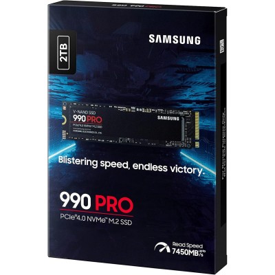 Накопичувач SSD Samsung M.2 2TB PCIe 4.0 990PRO (MZ-V9P2T0BW)