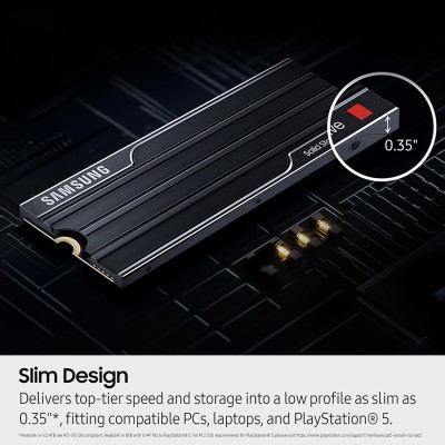 Накопичувач SSD Samsung M.2 4TB PCIe 5.0 9100PRO+ радіатор (MZ-VAP4T0CW)