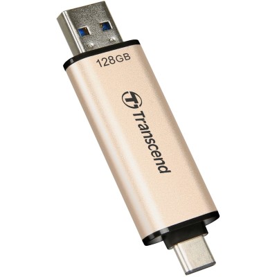 Накопичувач Transcend 128GB USB 3.2 Type-A + Type-C JetFlash 930 R420/W400MB/s Чорний (TS128GJF930C)