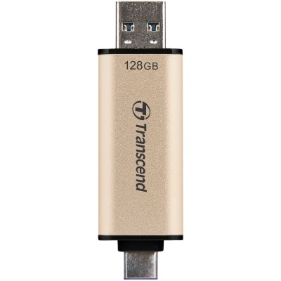 Накопичувач Transcend 128GB USB 3.2 Type-A + Type-C JetFlash 930 R420/W400MB/s Чорний (TS128GJF930C)