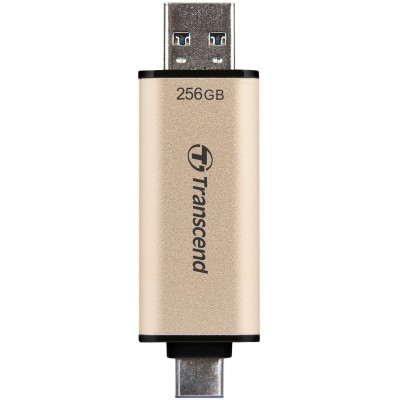 Накопичувач Transcend 256GB USB 3.2 Type-A + Type-C JetFlash 930 R420/W400MB/s Чорний (TS256GJF930C)