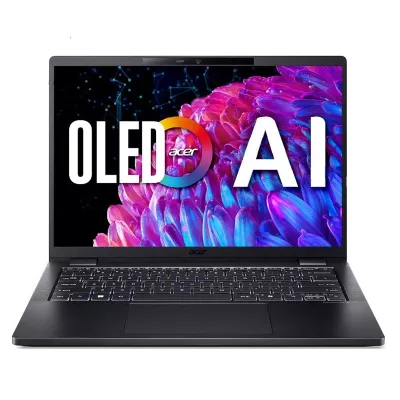 Ноутбук ACER TravelMate TMP614-73 14" 2.8K OLED, Intel U7-155H, 32GB, F1TB, UMA, Win11P, чорний (NX.B5WEU.005)