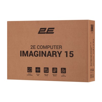 Ноутбук 2E Imaginary 15.6" FHD IPS AG, Intel i3-1215U, 8GB, F256GB, UMA, DOS, Чорний (NL57AU-15UA02)