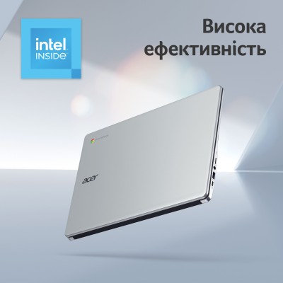 Ноутбук Acer Chromebook CB315-5H 15" FHD IPS, Intel C N100, 8GB, F128GB, UMA, ChromeOS, сріблястий (NX.KPPEU.001)