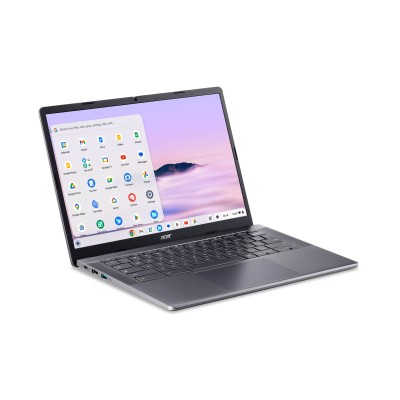 Ноутбук Acer Chromebook Plus CB514-4H 14" FHD IPS, Intel i3-N305, 8GB, F512GB, UMA, ChromeOS, сірий (NX.KUZEU.001)