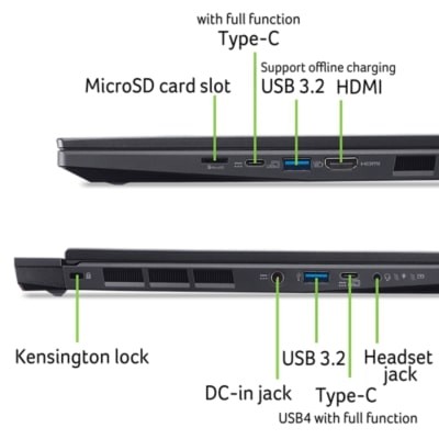 Ноутбук Acer Nitro 14 AN14-41 14.5" WUXGA IPS, AMD R5-8645HS, 16GB, F512GB, NVD4050-6, Lin, чорний (NH.QSREU.004) Ноутбук Acer Nitro 14 AN14-41 14.5" WUXGA IPS, AMD R5-8645HS, 16GB, F512GB, NVD4050-6, Lin, чорний (NH.QSREU.004)