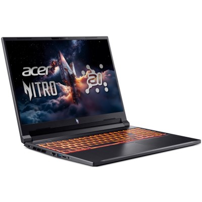 Ноутбук Acer Nitro V 16 ANV16-61 16" WUXGA IPS, AMD R5-340, 16GB, F512GB, NVD4050-6, Lin, чорний (NH.QULEU.004)