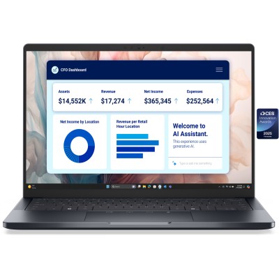 Ноутбук Dell Pro 14 14" FHD+ AG, Intel U7 268V, 32GB, F512GB, UMA, Win11P, чорний (BTO207PA14250UA_W11P)