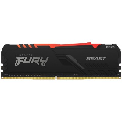 Пам'ять ПК Kingston DDR4 32GB KIT (16GBx2) 3200 FURY Beast RGB (KF432C16BB12AK2/32)