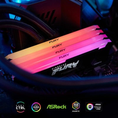 Пам'ять ПК Kingston DDR4 8GB 3600 FURY Beast RGB (KF436C17BB2A/8) Пам'ять ПК Kingston DDR4 8GB 3600 FURY Beast RGB (KF436C17BB2A/8)