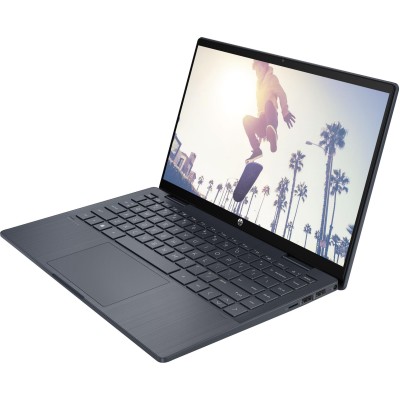 Ноутбук HP Pavilion x360 14-ek2004ua 14" FHD IPS Touch, Intel 5-120U, 16GB, F512GB, UMA, DOS, синій
