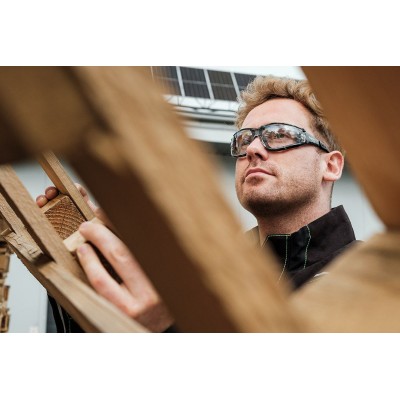 Окуляри захисні Neo Tools протиосколкові, клас захисту FT, резинові дужки, полікарбонат, прозорі (97-520)