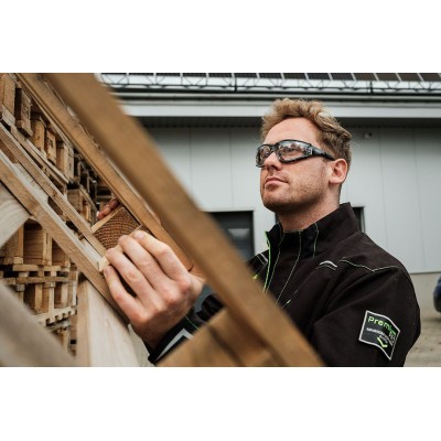 Окуляри захисні Neo Tools протиосколкові, клас захисту FT, резинові дужки, полікарбонат, прозорі (97-520)