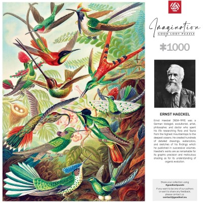 Пазл GoodLoot Imagination: Ernst Haeckel Hummingbirds 1000 ел.