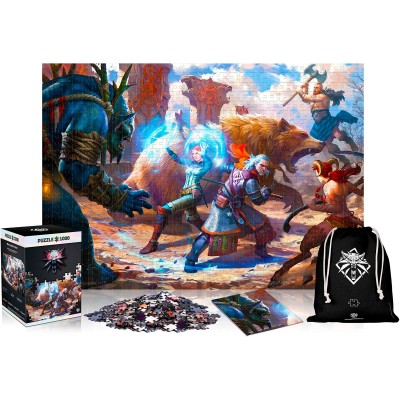 Пазл GoodLoot The Witcher: Geralt & Triss in Battle 1000 ел.