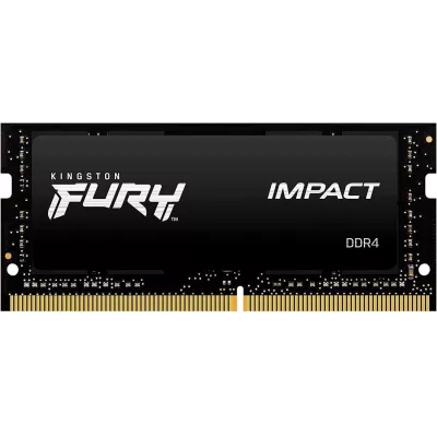 Пам'ять ноутбука Kingston DDR4 16GB KIT (8GBx2) 3200 FURY Impact (KF432S20IBK2/16)