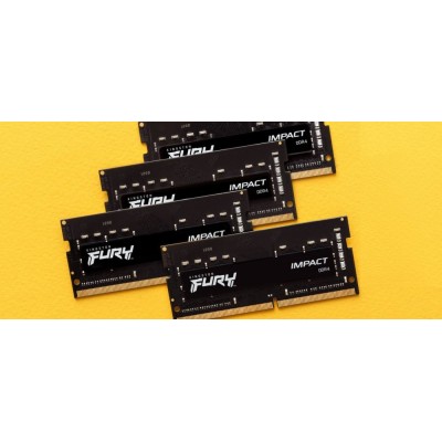 Пам'ять ноутбука Kingston DDR4 16GB KIT (8GBx2) 3200 FURY Impact (KF432S20IBK2/16)