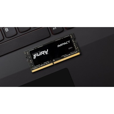 Пам'ять ноутбука Kingston DDR4 16GB KIT (8GBx2) 3200 FURY Impact (KF432S20IBK2/16)
