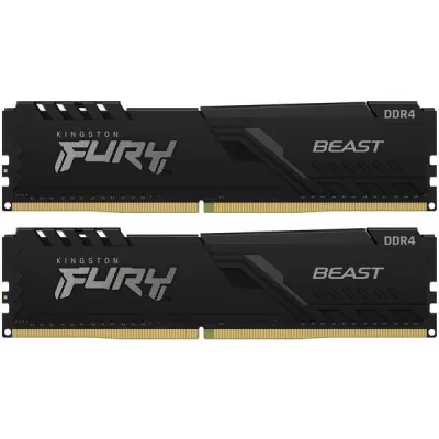Пам'ять ПК Kingston DDR4 32GB KIT (16GBx2) 3200 FURY Beast (KF432C16BBK2/32)